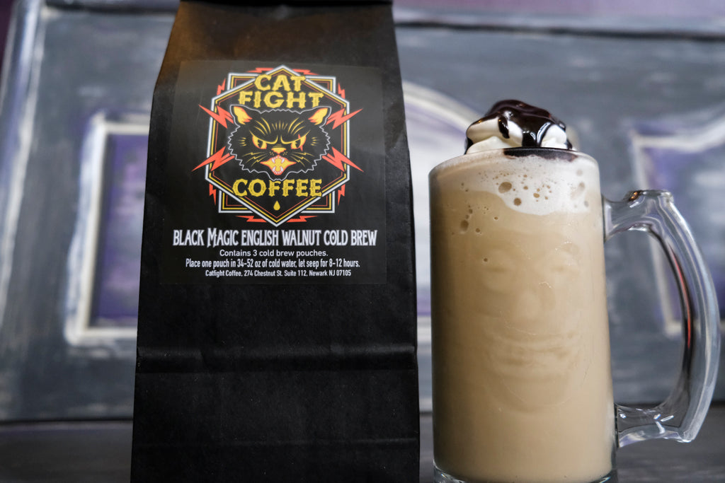 How to make Black Magic Frappuccino at home with Catfight Cold brew.