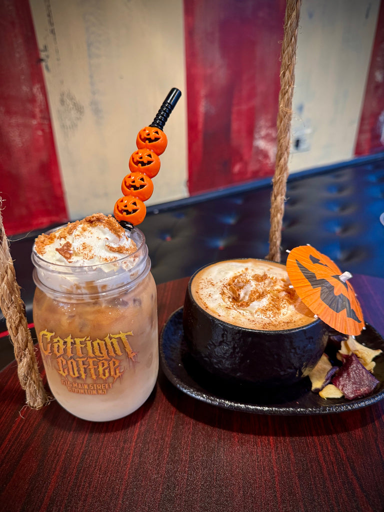 catfight coffee  fall drinks  pumpkin matcha  apple butter latte  seasonal coffee menu  non-psl fall drinks  oat milk coffee