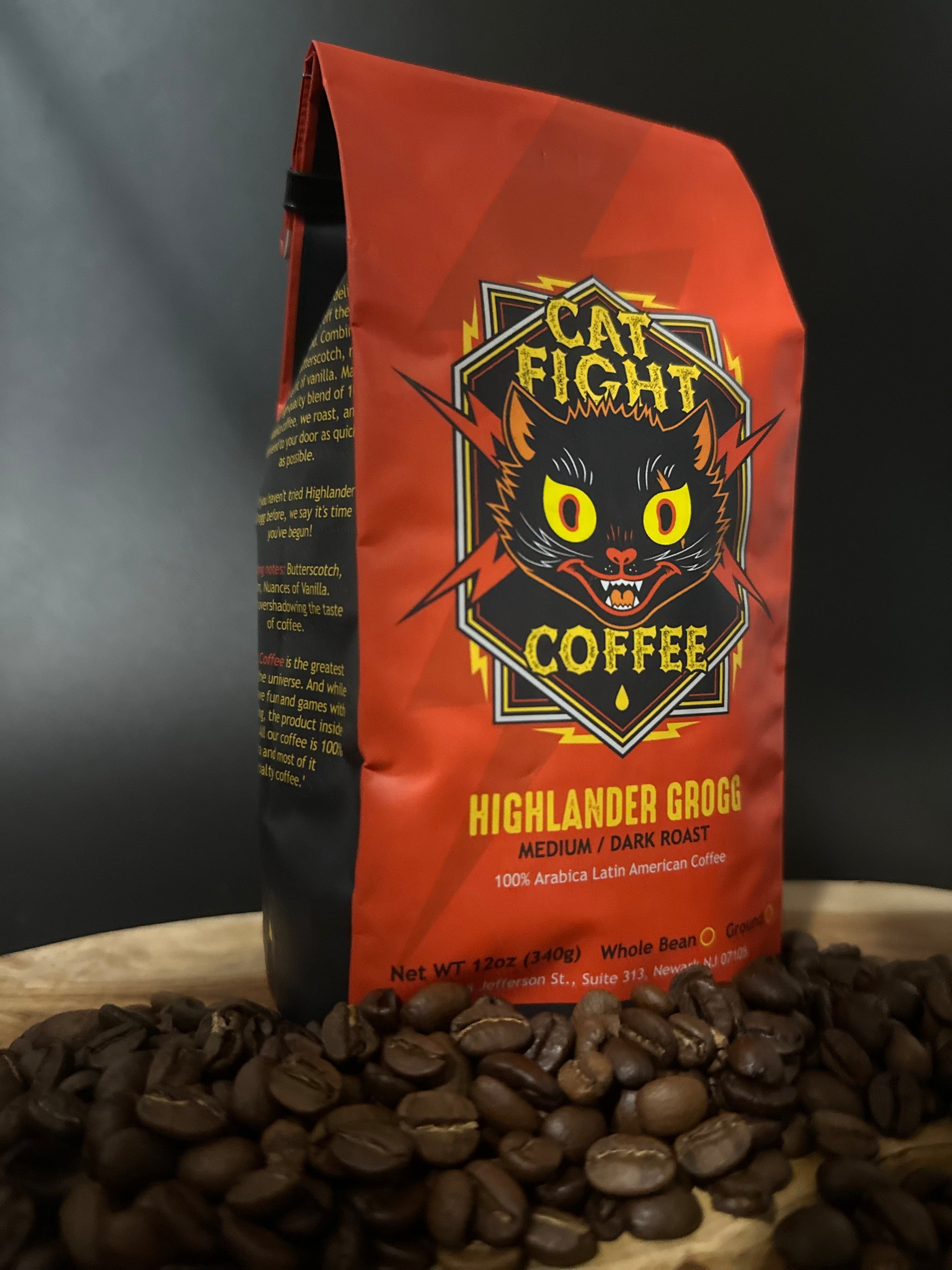 Highlander Grogg Coffee (Tasting notes: butterscotch, rum, vanilla