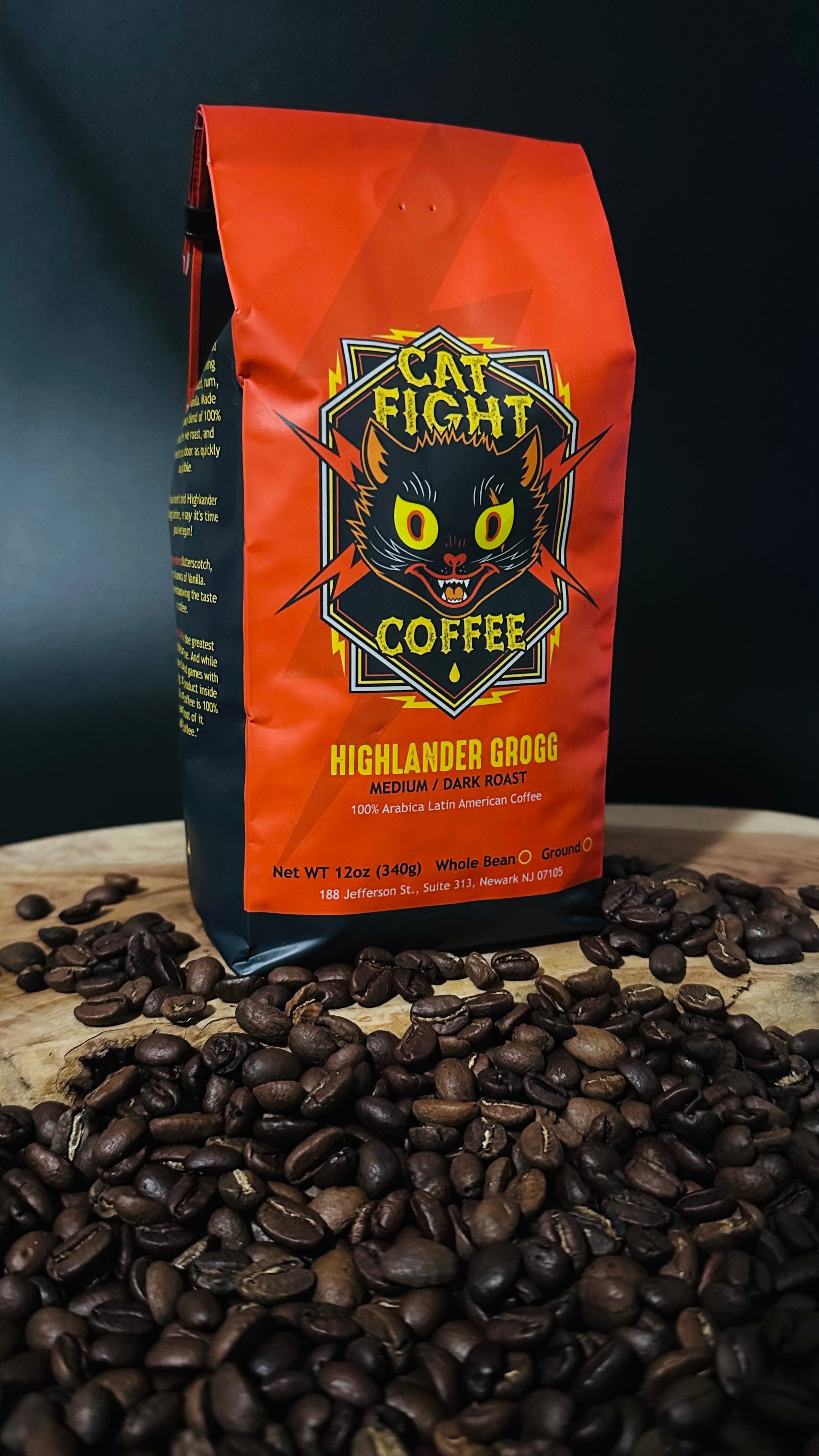 Highlander Grogg Coffee (Tasting notes: butterscotch, rum, vanilla